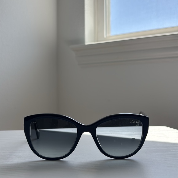 Lanvin Chic Blue and gray Cat eye Sunglasses main image 5